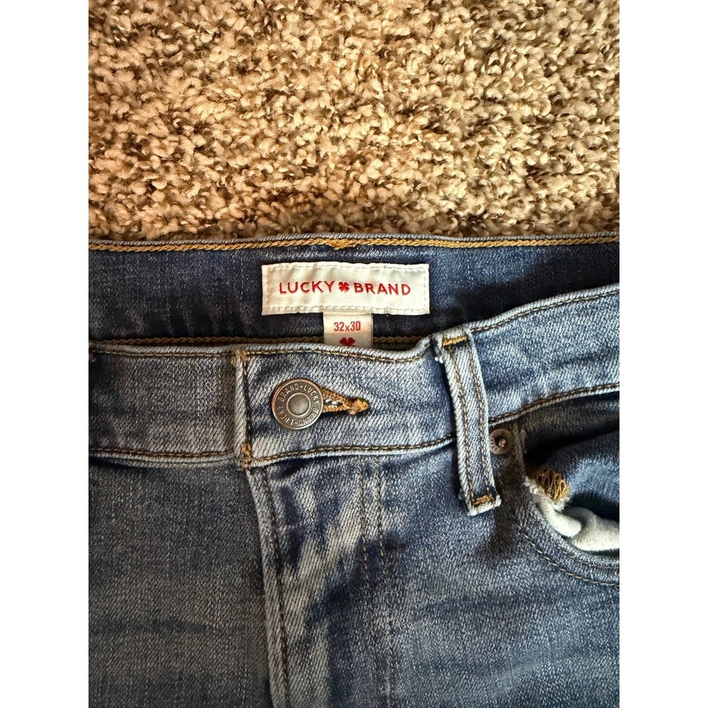Lucky brand jeans‎ mens 32x29 223 straight blue denim Stretch Streetwear Work - Picture 2 of 7